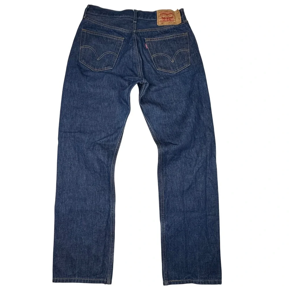 Levi's 501‎ Jeans Mens 34x34 (fits 32x31.5) Straight Fit Button Fly Smart Casual